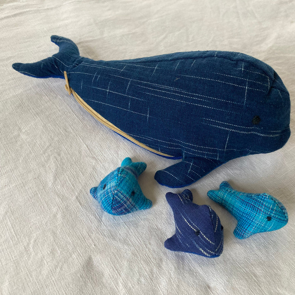Whale with three gorgeous calves