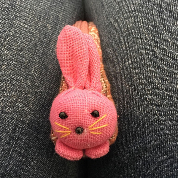 "Bounce Bounce" lovely little inquisitive bunny purse