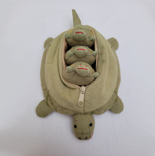 Superior Mother Tortoise and Triplets