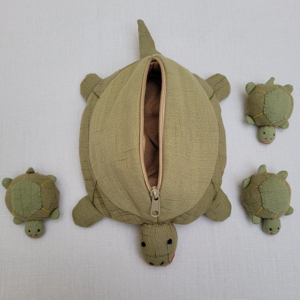 Superior Mother Tortoise and Triplets