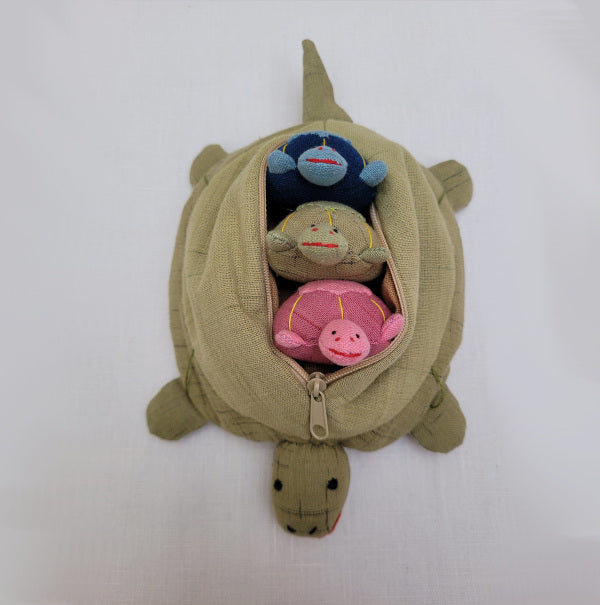 Superior Mother Tortoise and Triplets