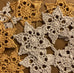 Set of 3 crocheted decorations