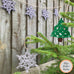 Set of 3 crocheted decorations