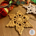 Set of 3 crocheted decorations