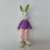 Adorable Long stripy legged,  Big eared, Huge boots, hand crochet Bunny. Best sellers