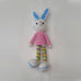 Adorable Long stripy legged,  Big eared, Huge boots, hand crochet Bunny. Best sellers