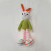 Adorable Long stripy legged,  Big eared, Huge boots, hand crochet Bunny. Best sellers