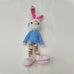 Adorable Long stripy legged,  Big eared, Huge boots, hand crochet Bunny. Best sellers