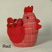 "Cluck  Cluck" marvellously plump Mother hen here with four small chicks safely nestled under her wings.