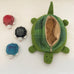 Mother tortoise and 3 removable baby tortoises