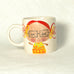 Ginger hair girl with glasses hand painted mug
